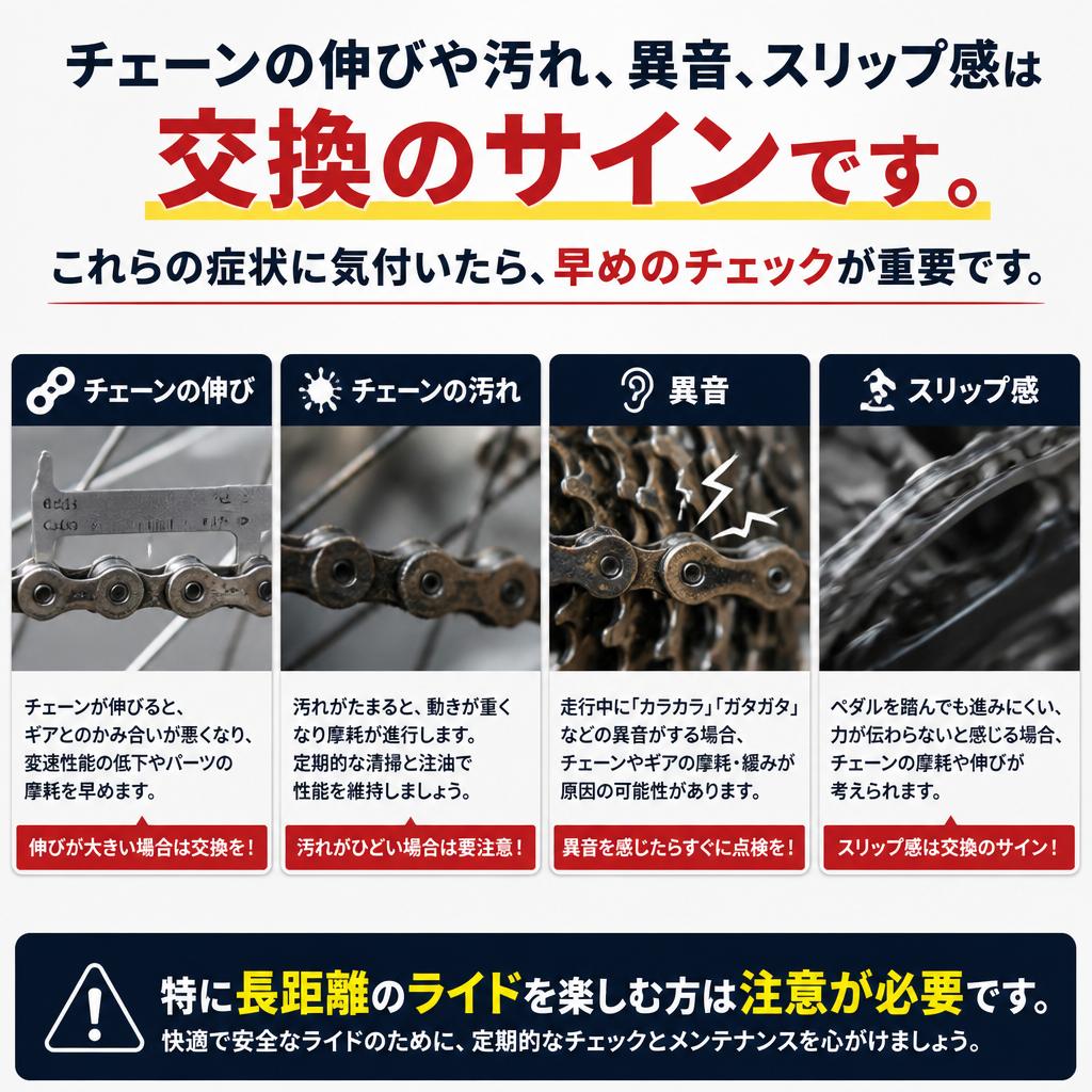 チェーン交換のサインとは？